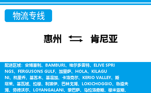 惠州到肯尼亚物流专线-惠州至肯尼亚货运公司-COD小包跨境物流